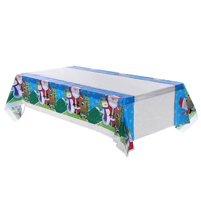 Disposable Christmas Rectangular Table Cover from Mish Mash Market