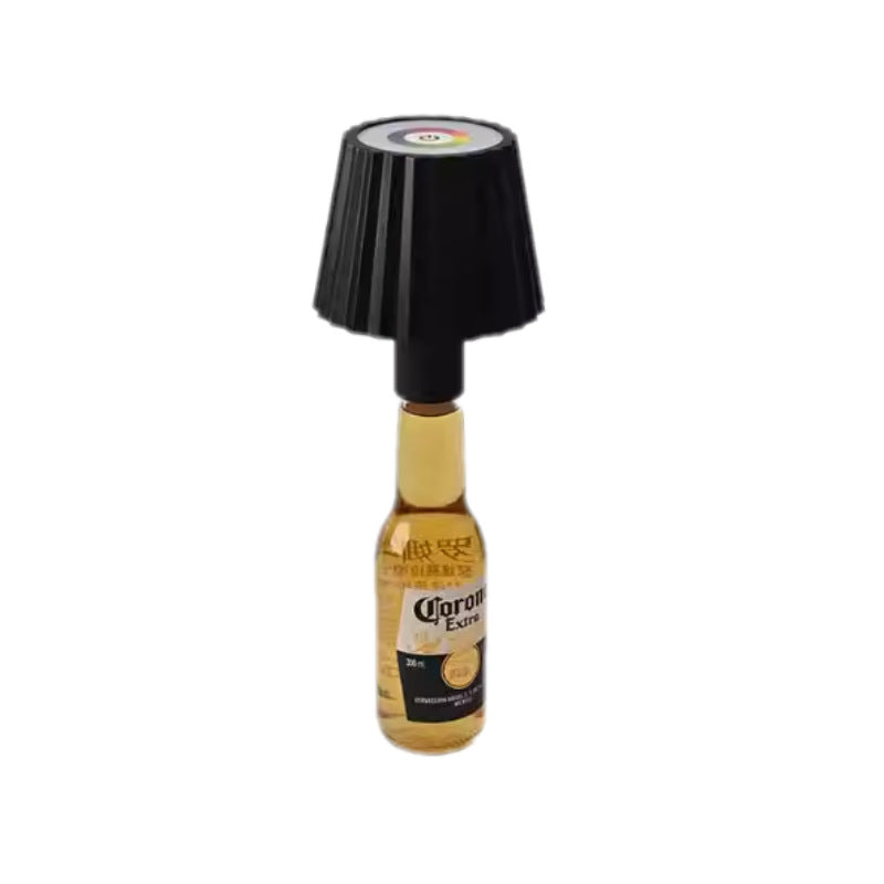 Rechargeable LED Wine Bottle Lamp - RGB Dimmable Bar Decor from Mish Mash Market