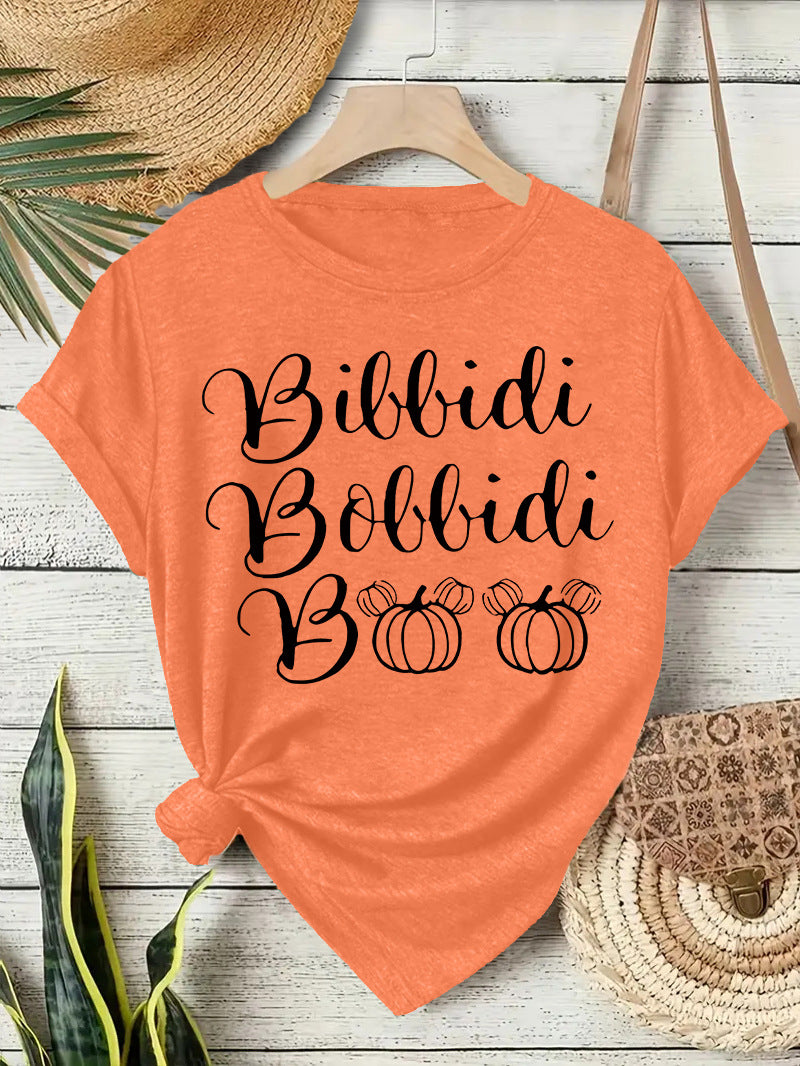 Bibbidi Bobbidi Boo Halloween Printed Loose T-Shirt from Mish Mash Market