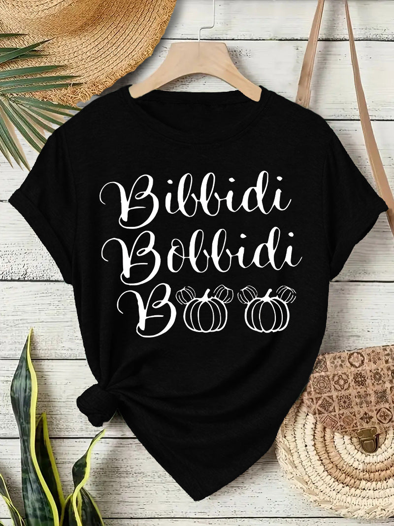 Bibbidi Bobbidi Boo Halloween Printed Loose T-Shirt from Mish Mash Market