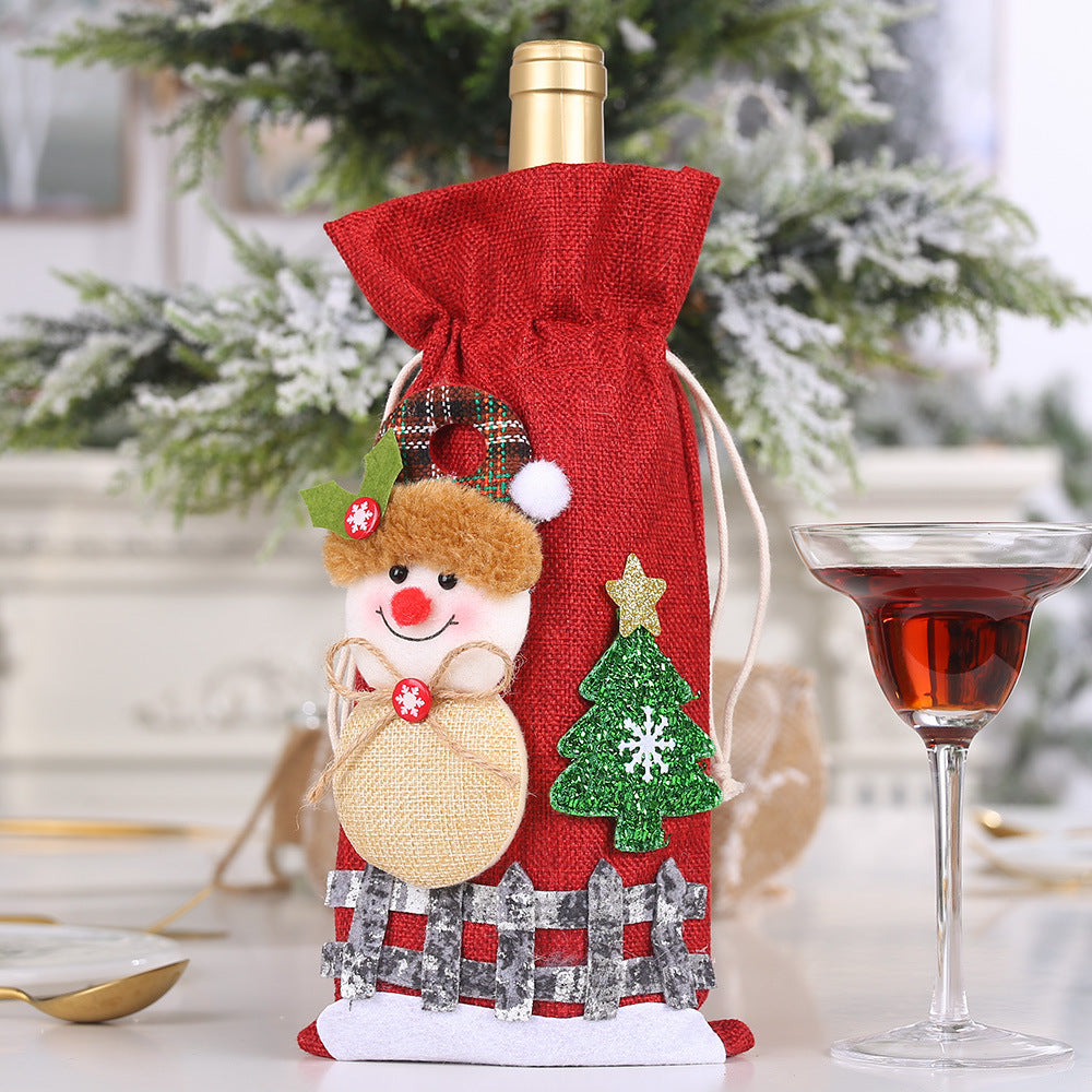 Christmas Wine Bottle Cover from Mish Mash Market