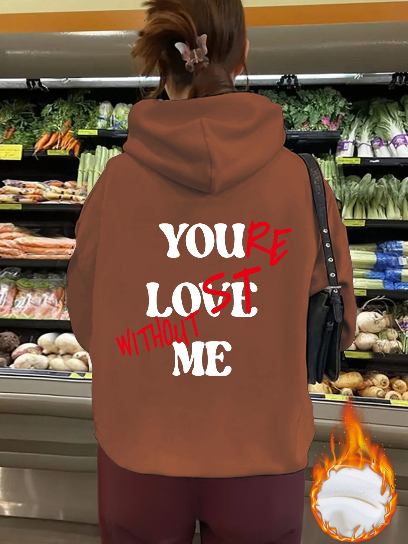 You’re Love Without Me Graphic Hoodie - Unisex Fleece Hooded Sweatshirt from Mish Mash Market