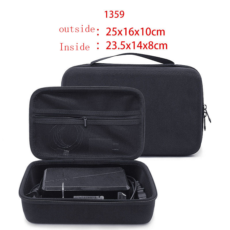 Hard Shell Electronic Accessories Organizer - Travel Carrying Case for Power Bank, HDD, & Cables from Mish Mash Market