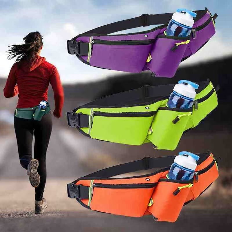 Waterproof Running Belt with Water Bottle Holder - Fitness Waist Pack for Jogging & Hiking from Mish Mash Market