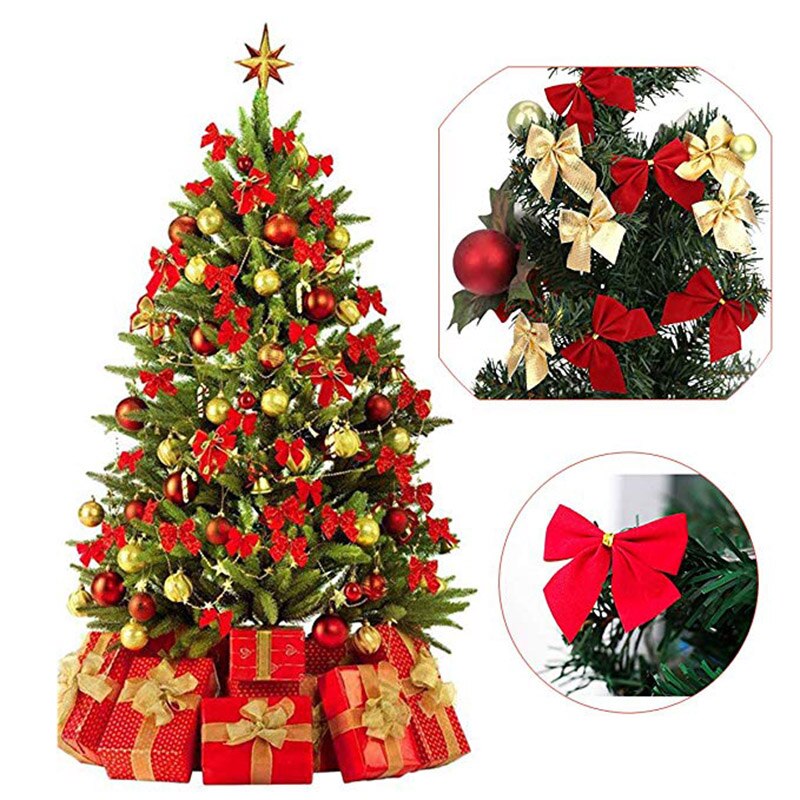 12-Piece Christmas Tree Bows from Mish Mash Market