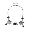 Halloween Spider Web Collarbone Necklace Gothic Dark Style Pendant from Mish Mash Market