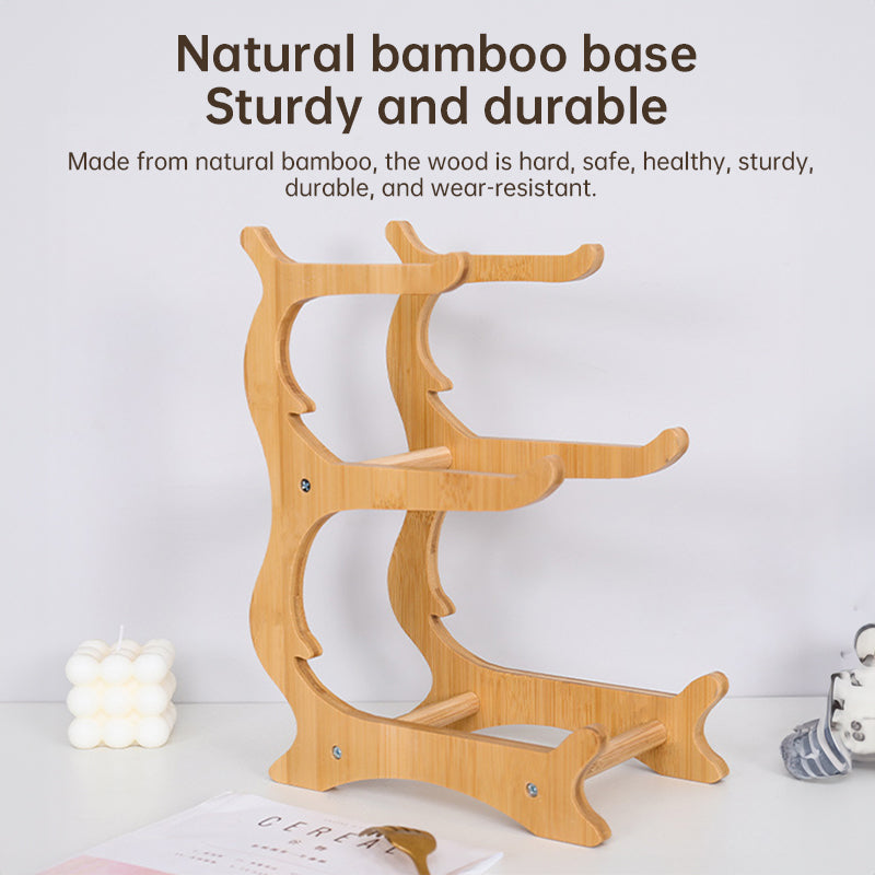 2-Tier Bamboo Fruit Stand with Bowls from Mish Mash Market