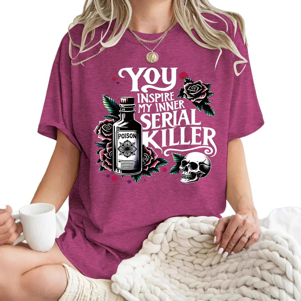 Halloween Gothic Style You Inspire My Inner Serial Killer Graphic T-Shirt from Mish Mash Market