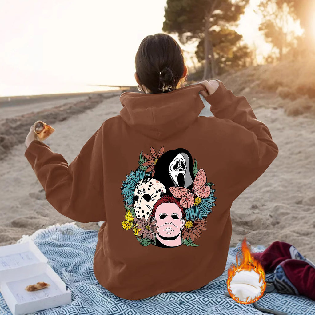 Women's Halloween Horror Movie Graphic Oversized Hoodie from Mish Mash Market