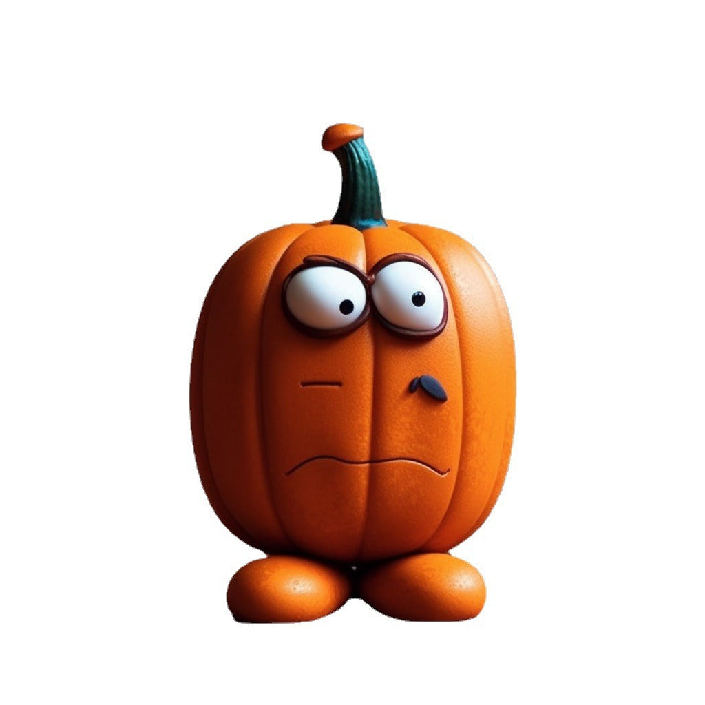 Cute Resin Tabletop Pumpkin Figurine from Mish Mash Market