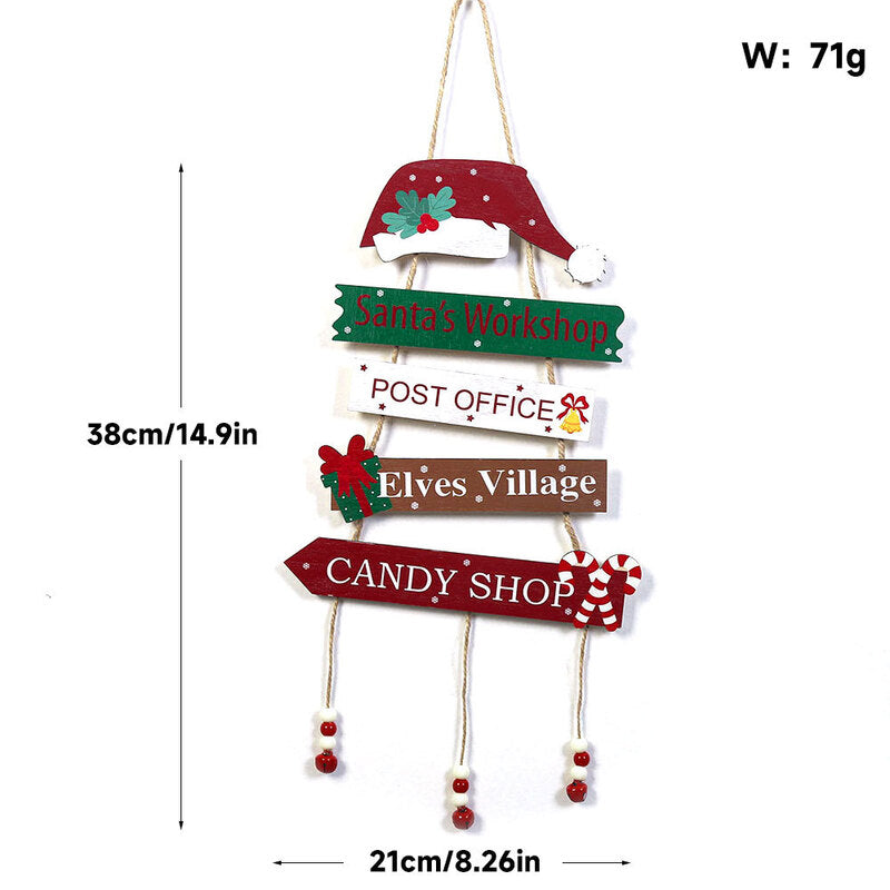 Handcrafted Wooden Folding Christmas Tree Wall Hanging Ornament from Mish Mash Market