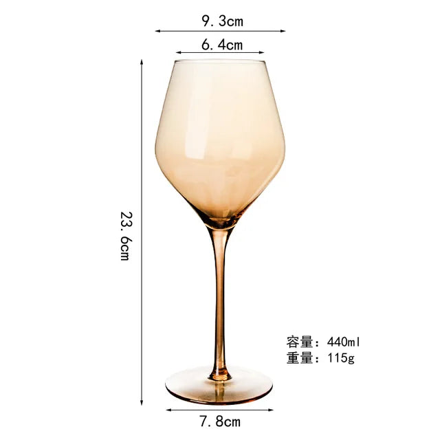 Nordic Luxury Amber Champagne Flutes – Gold Rimmed Lead-Free Crystal from Mish Mash Market
