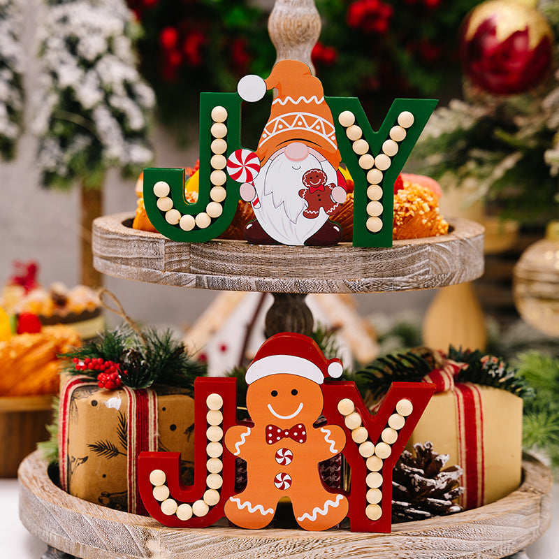 Christmas Wooden JOY Tabletop Decor