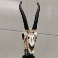 Antelope horn skull wine cork red wine bottle ornament from Mish Mash Market