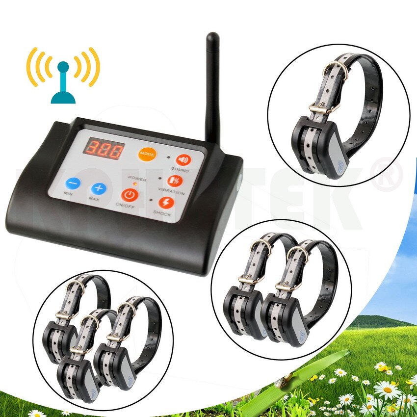 2-in-1 Wireless Dog Fence & Remote Training Collar System - Waterproof & Rechargeable from Mish Mash Market