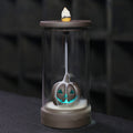 Creative Halloween Pumpkin Backflow Incense Burner with Glass Windshield from Mish Mash Market