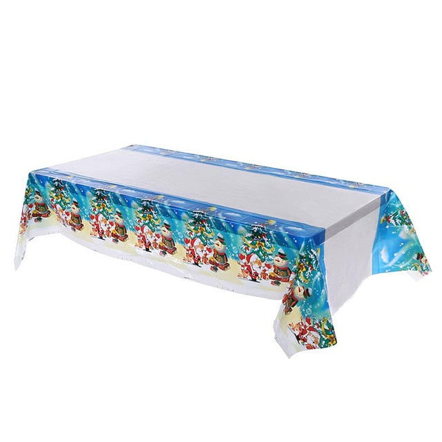 Disposable Christmas Rectangular Table Cover from Mish Mash Market