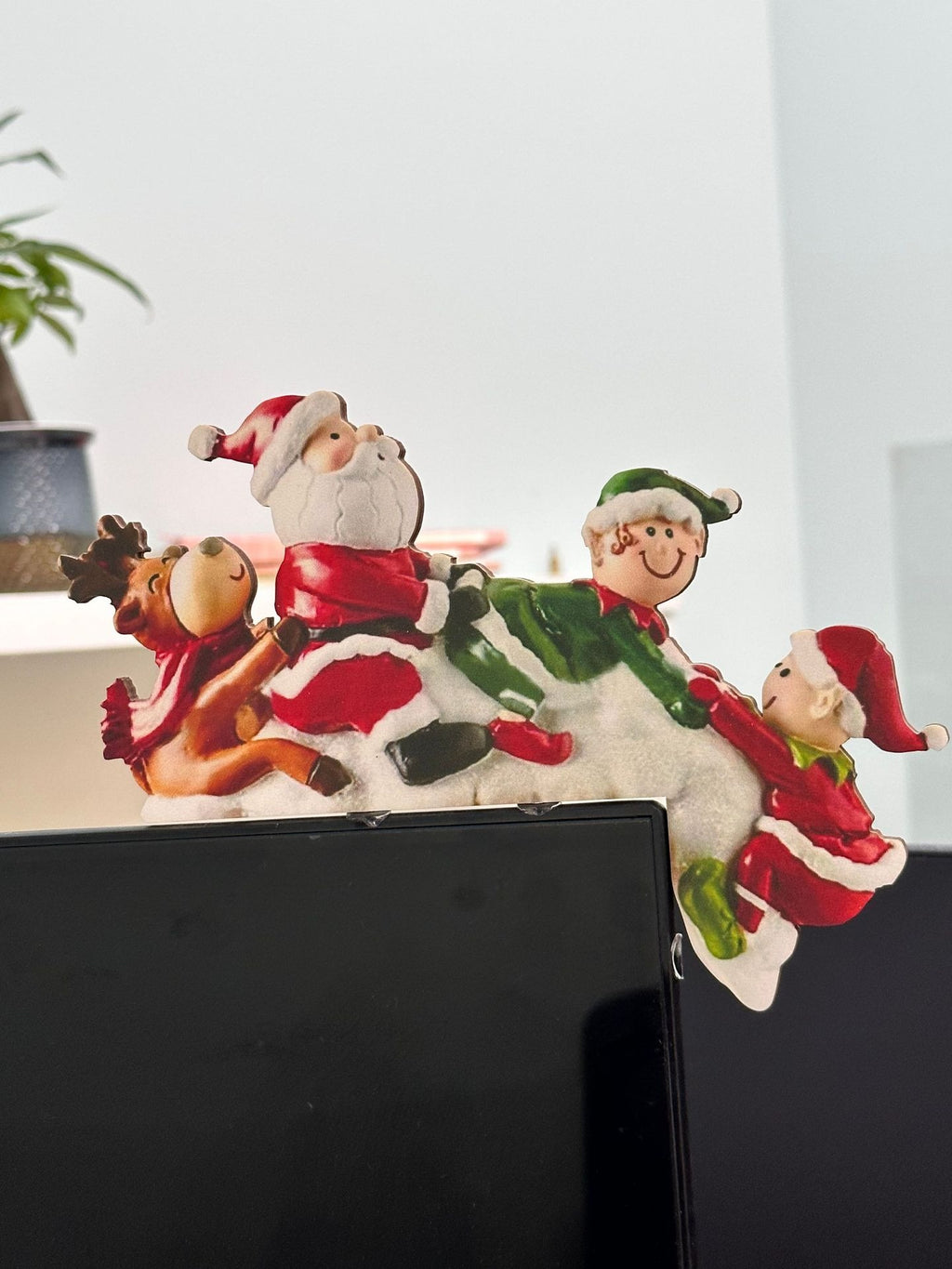 Wooden Christmas Door Frame Corner Decoration