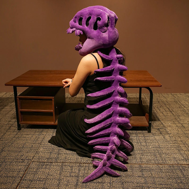 Dinosaur Skeleton Headpiece and Back Bone Cosplay Costume Prop from Mish Mash Market