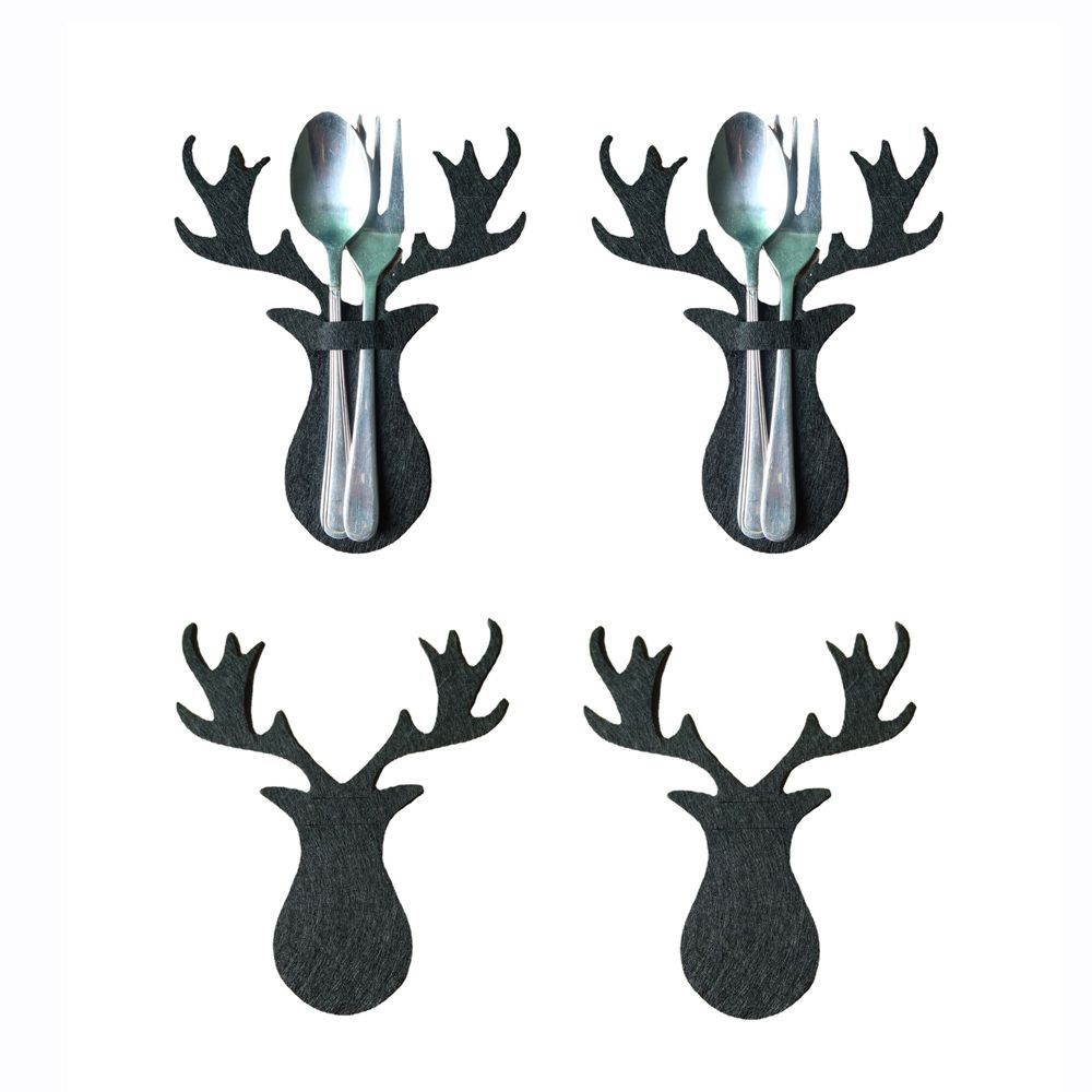 4-Piece Christmas Cutlery Holder Set from Mish Mash Market