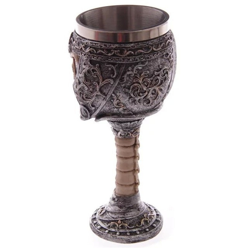 Skeleton Hand Resin Wine Chalice - Gothic Stainless Steel Cup from Mish Mash Market