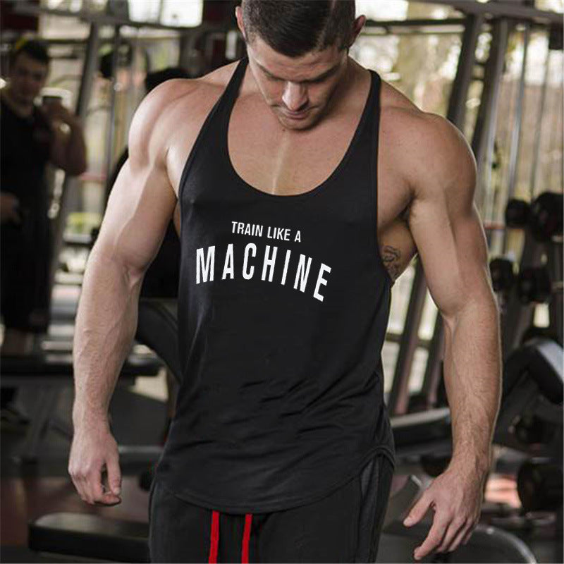 Men's Bodybuilding Stringer Tank Top - 100% Cotton Gym Training Vest from Mish Mash Market