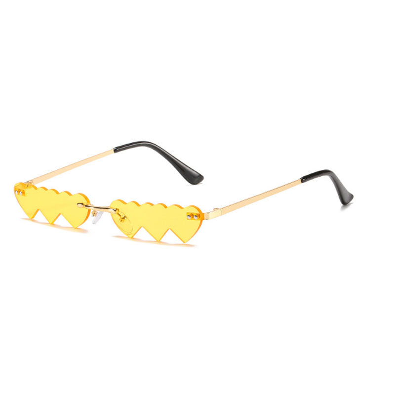 Retro Heart-Shaped Sunglasses - Trendy Festival & Party Eyewear from Mish Mash Market