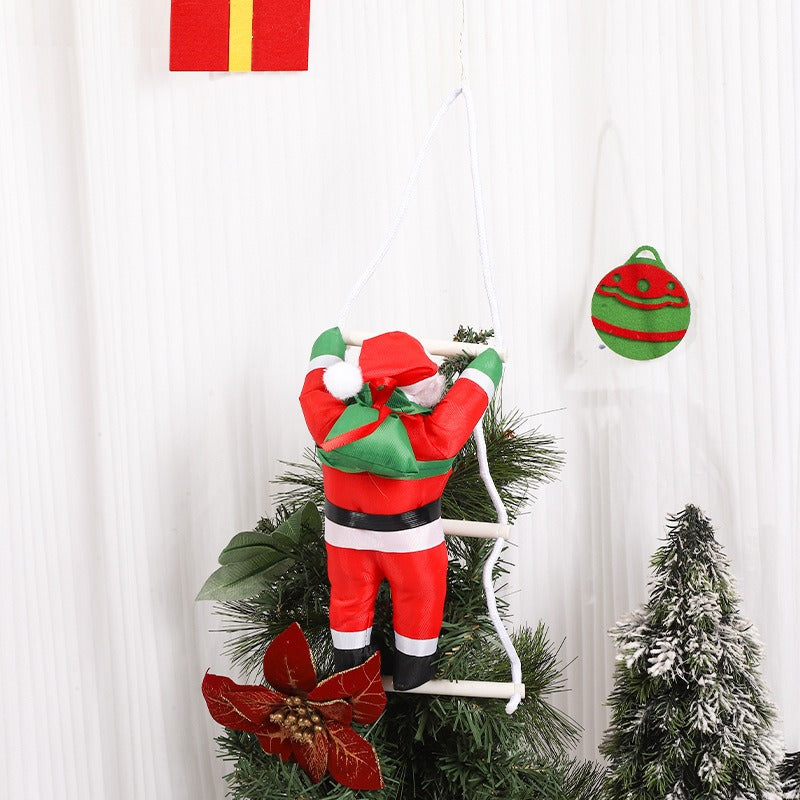 Climbing Santa Claus Ladder