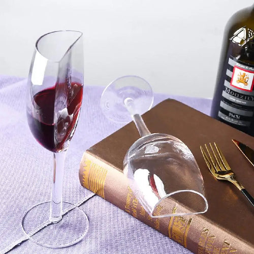 Creative Half Red Wine Cups Multi-use Vintage Tall Wine Glassware Long Stemmed Wine Champagne Glasses from Mish Mash Market