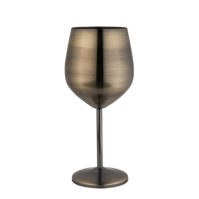 500ml Stainless Steel Wine Glass – Drop-Resistant Metal Goblet for Outdoor & Home Bar