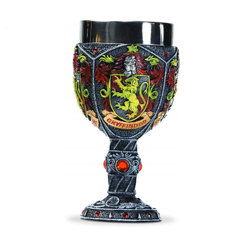 Medieval Dragon & Sigil 3D Resin Goblet - Stainless Steel Interior from Mish Mash Market