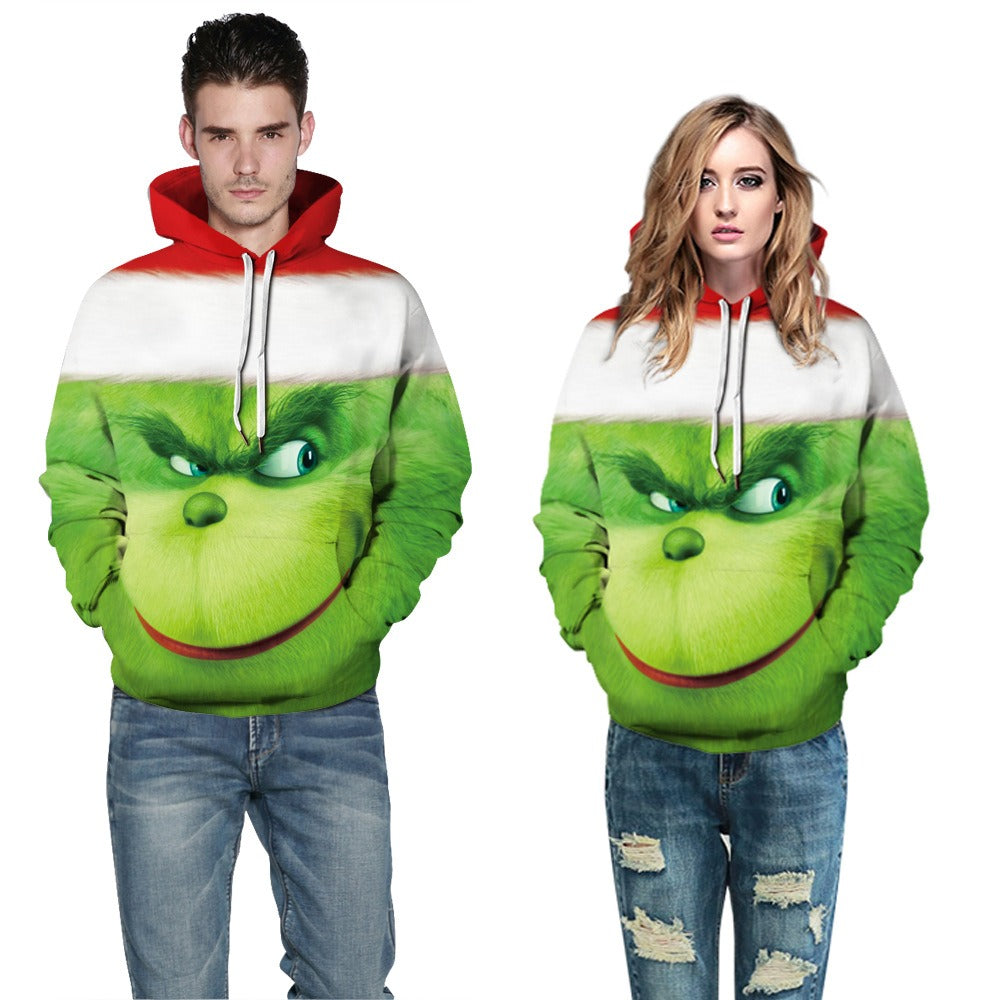 Christmas Geek Print Graphic Hoodie