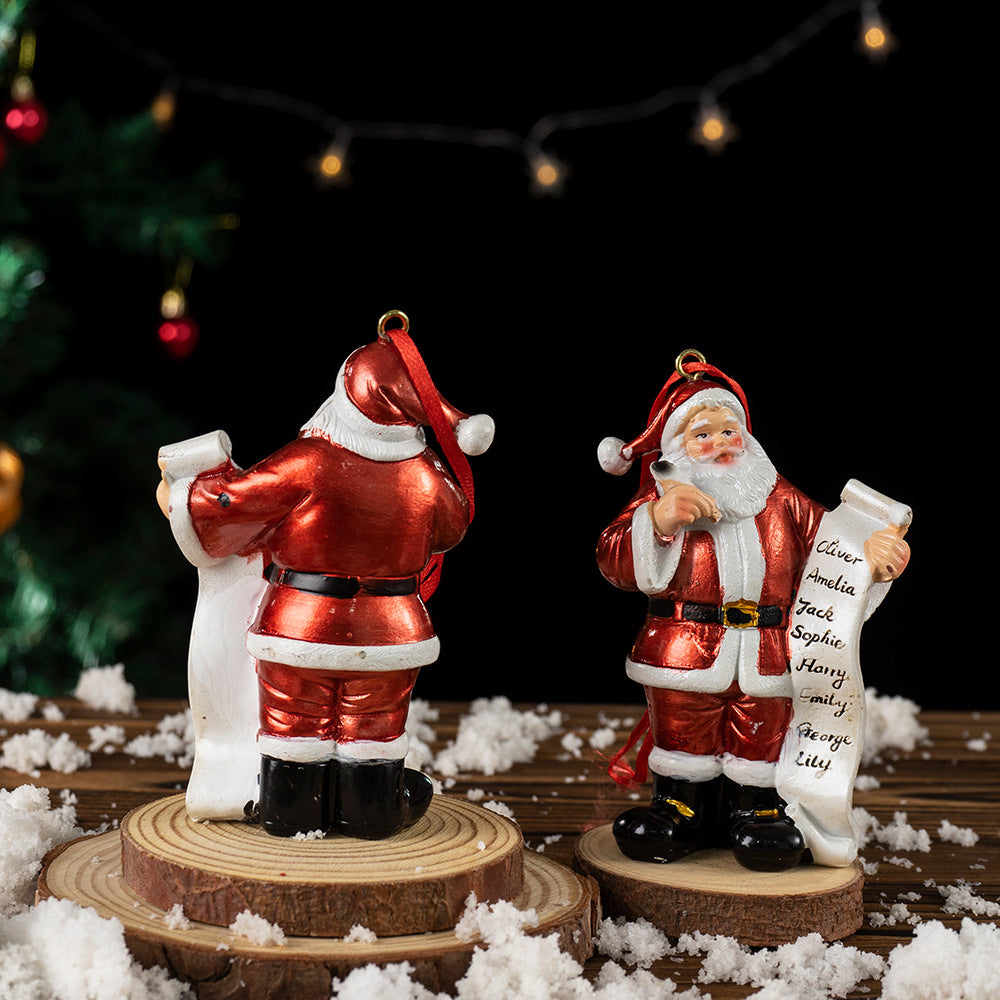 Santa Claus Wishlist Christmas Tree Ornament from Mish Mash Market