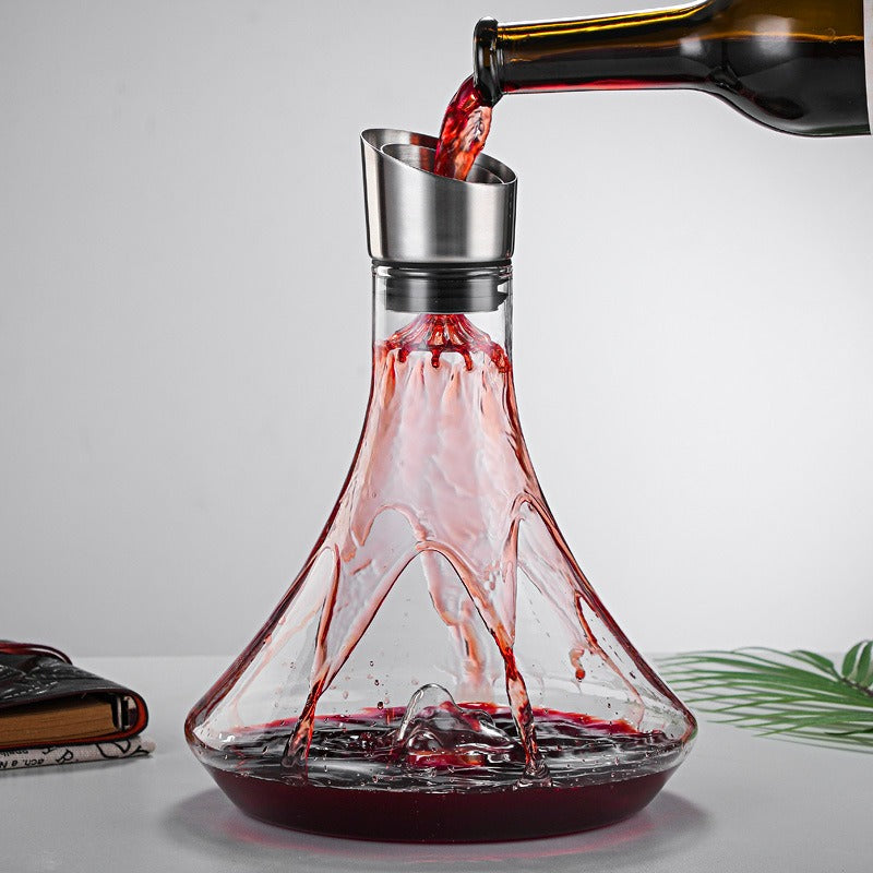 Premium 34oz Wine Decanter with Built-in Aerator – Elegant Crystal Carafe from Mish Mash Market