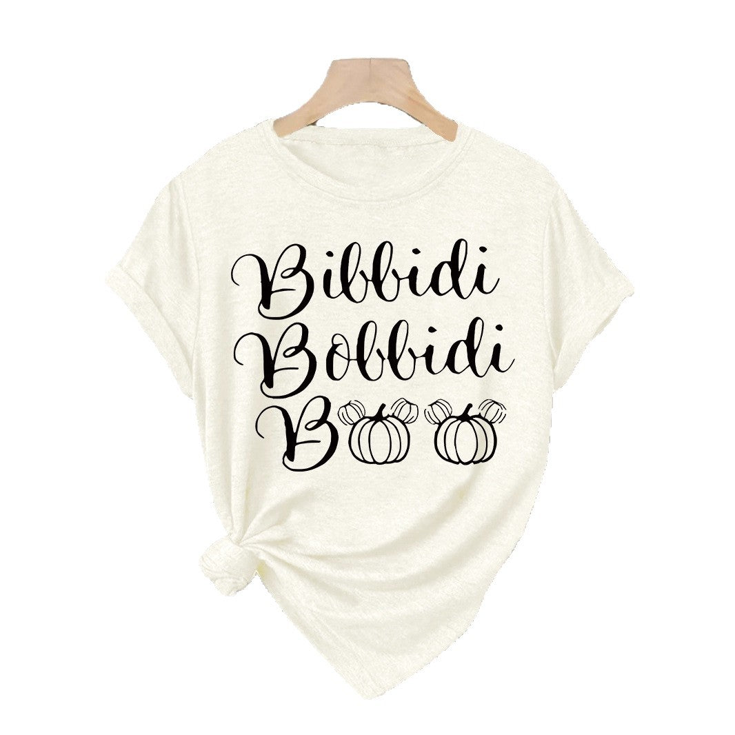 Bibbidi Bobbidi Boo Halloween Printed Loose T-Shirt from Mish Mash Market