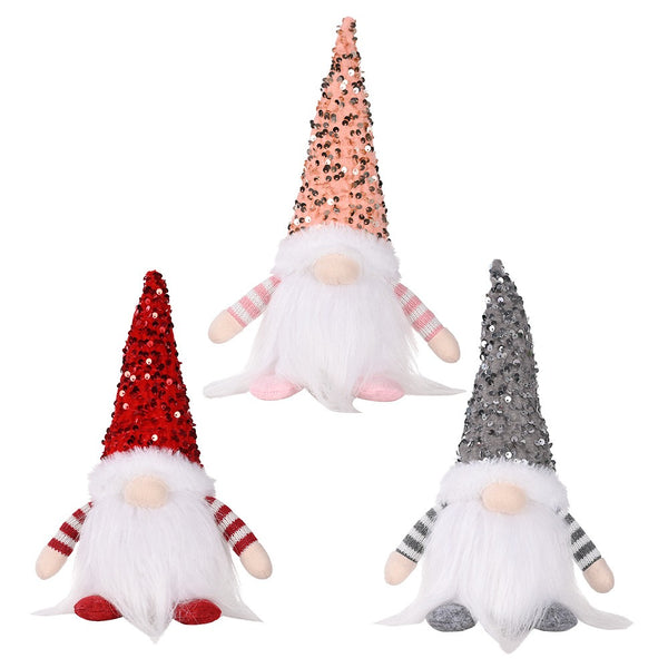 Sequined Holiday LED Lighted Plush Gnome from Mish Mash Market