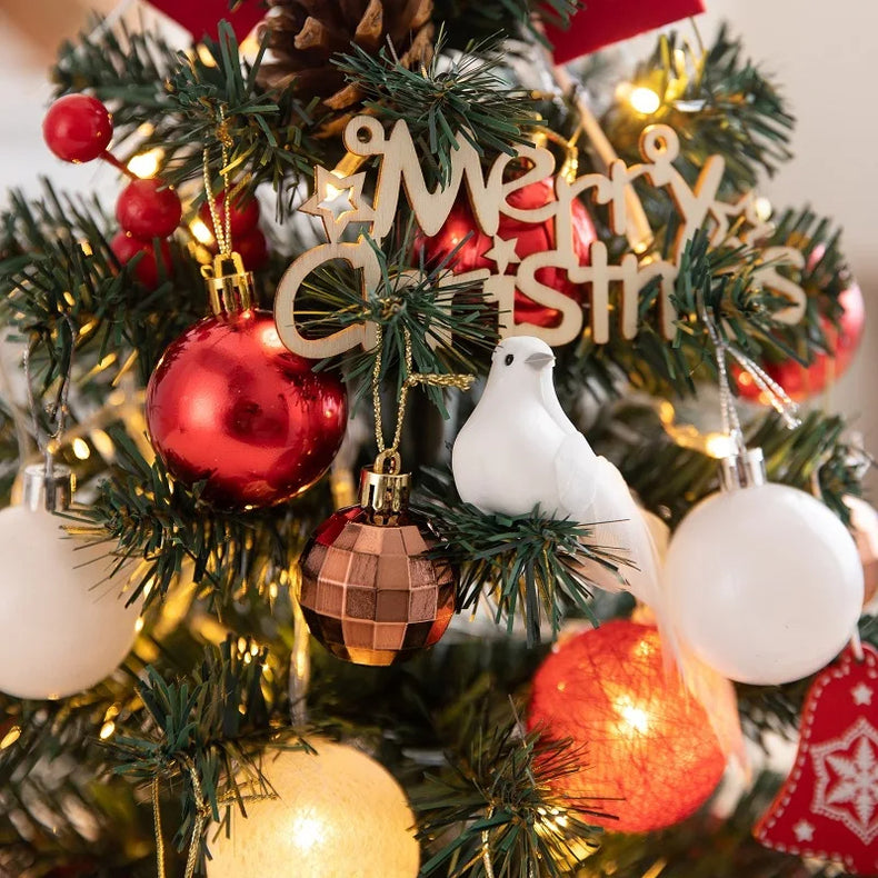 DIY Desktop Mini Christmas Tree with LED Lights