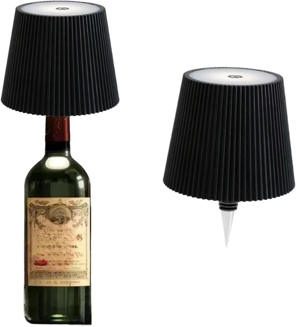 Rechargeable LED Wine Bottle Lamp - RGB Dimmable Bar Decor from Mish Mash Market