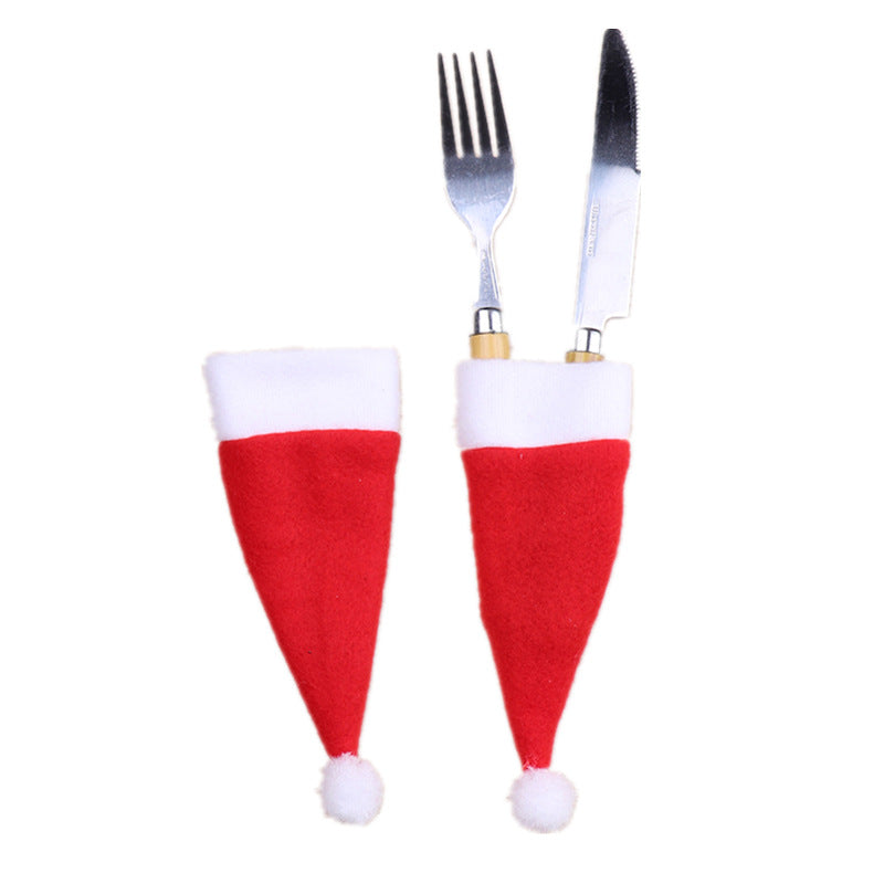 Mini Santa Hat Cutlery Holders