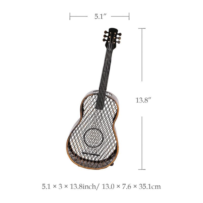 Handmade Iron Guitar Wine Stopper - Decorative Metal Gift from Mish Mash Market