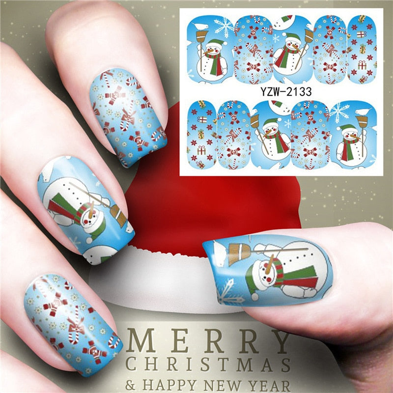 Christmas Water Transfer Nail Decals