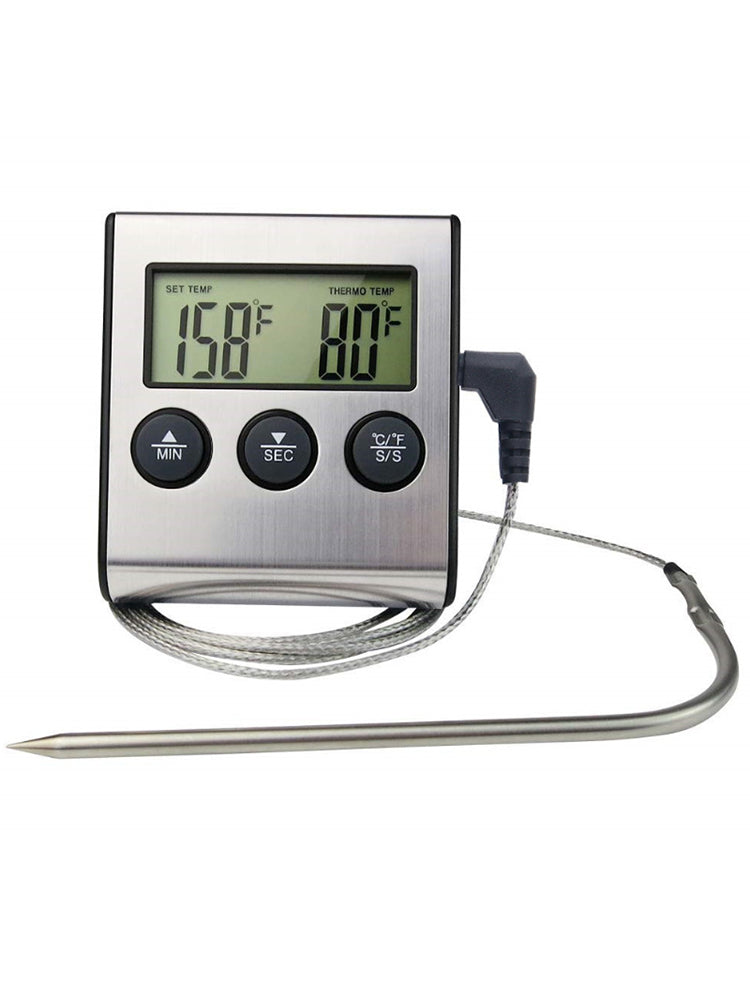 Digital Kitchen Food Thermometer & Programmable Timer