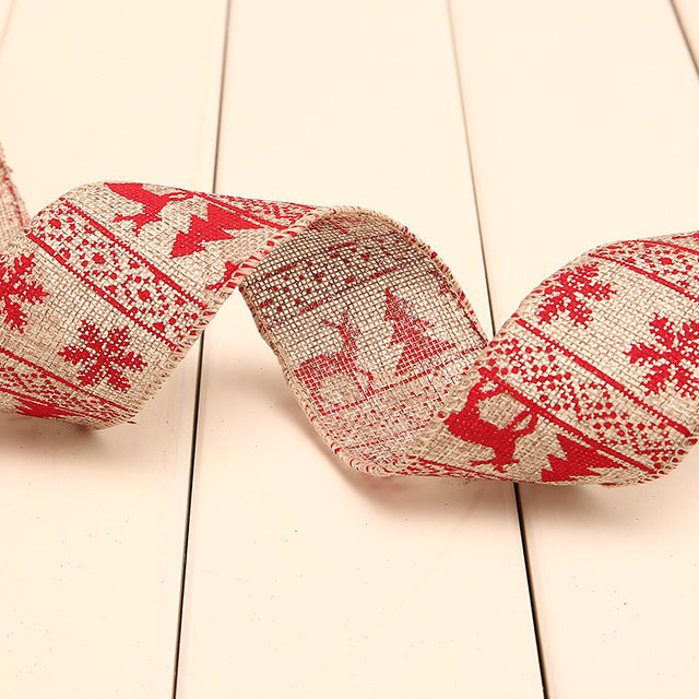 Linen Christmas Ribbon Roll from Mish Mash Market