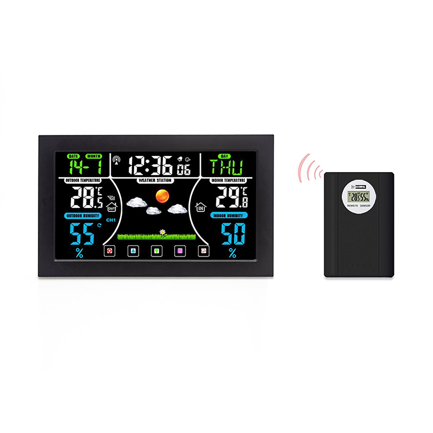 Wireless Touchscreen Weather Station & Digital Clock