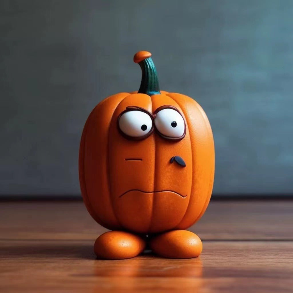 Cute Resin Tabletop Pumpkin Figurine from Mish Mash Market