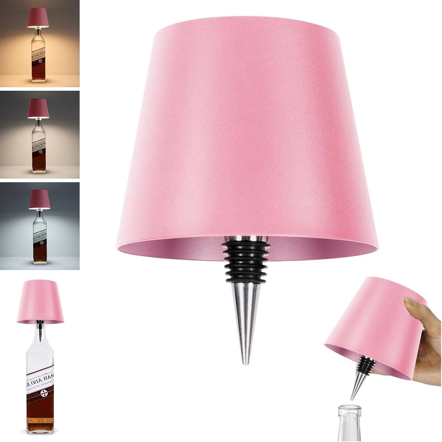 Rechargeable LED Wine Bottle Lamp - RGB Dimmable Bar Decor from Mish Mash Market