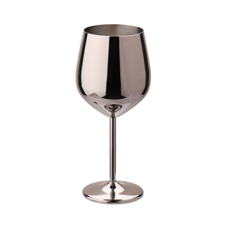 500ml Stainless Steel Wine Glass – Drop-Resistant Metal Goblet for Outdoor & Home Bar