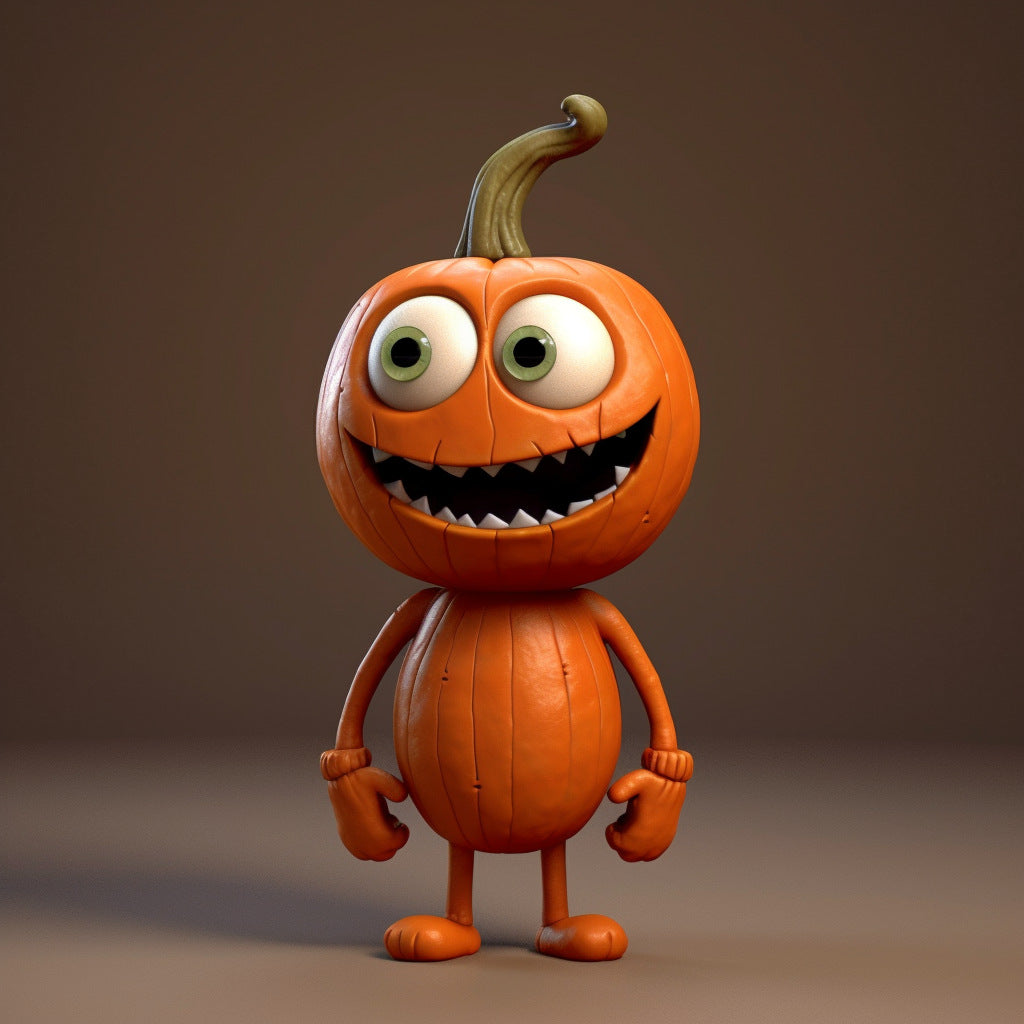 Cute Resin Tabletop Pumpkin Figurine from Mish Mash Market