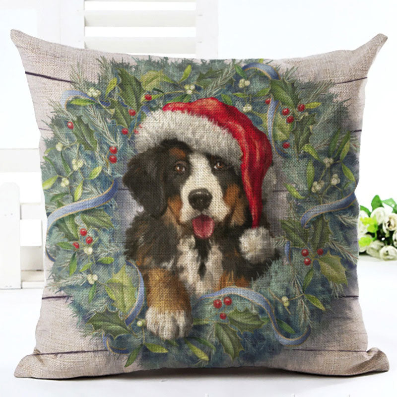 Christmas Linen Throw Pillow Cover from Mish Mash Market