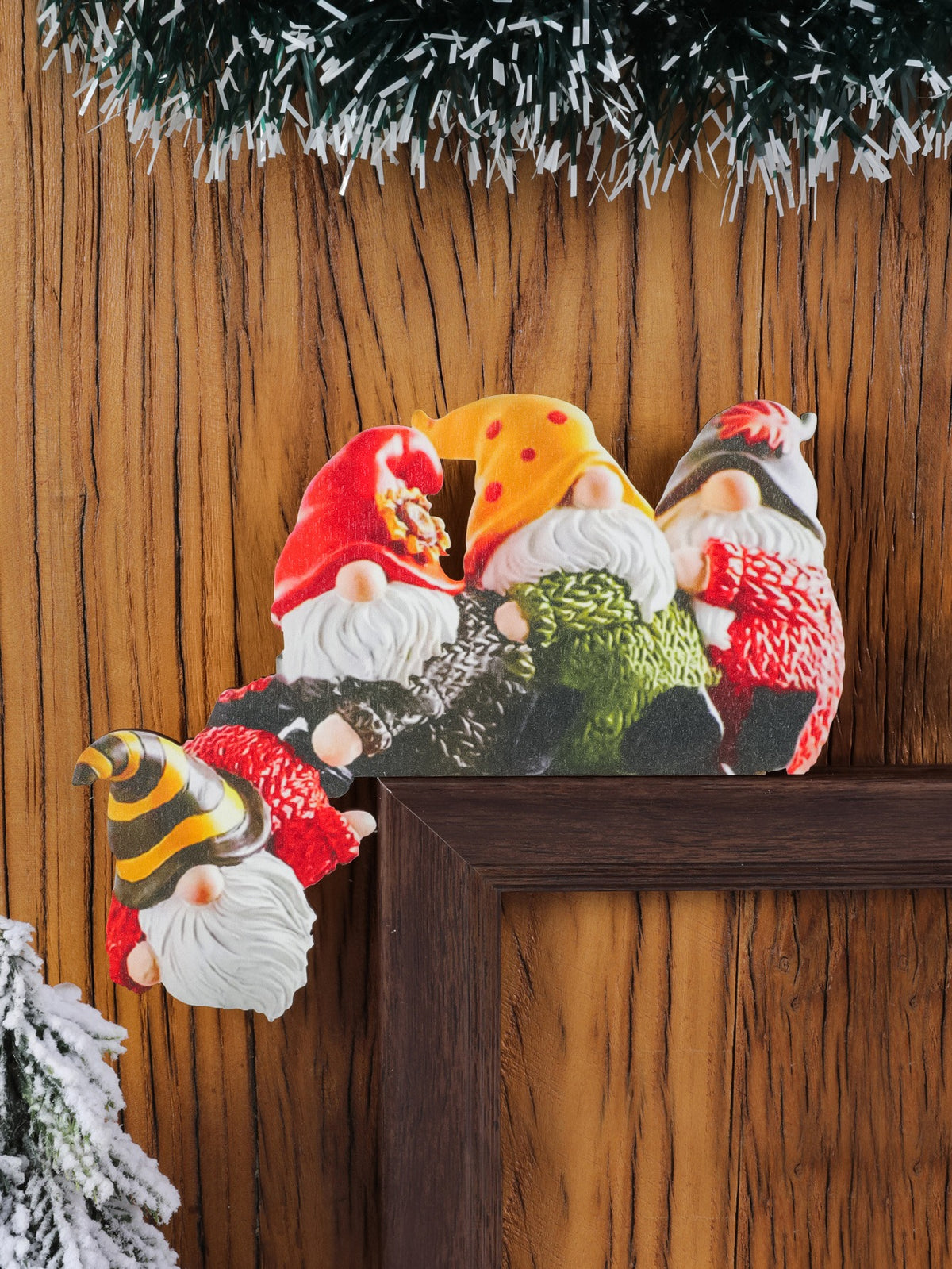 Wooden Christmas Door Frame Corner Decoration from Mish Mash Market